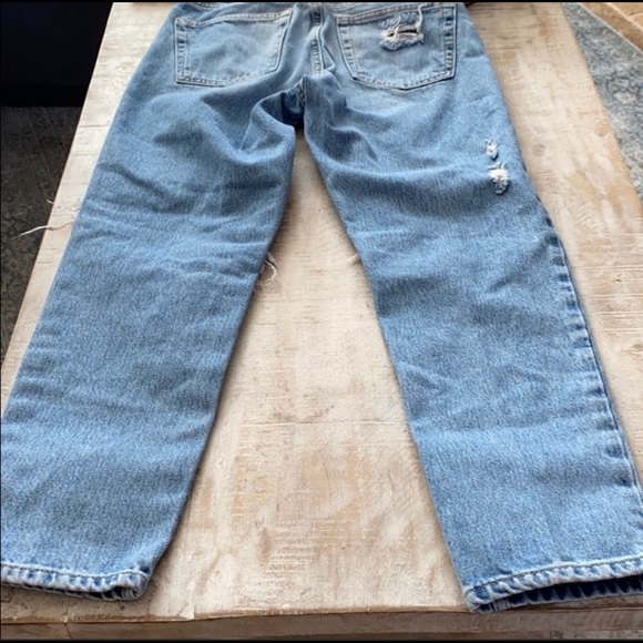 Topshop distressed blue denim mom jeans - Picture 9 of 9